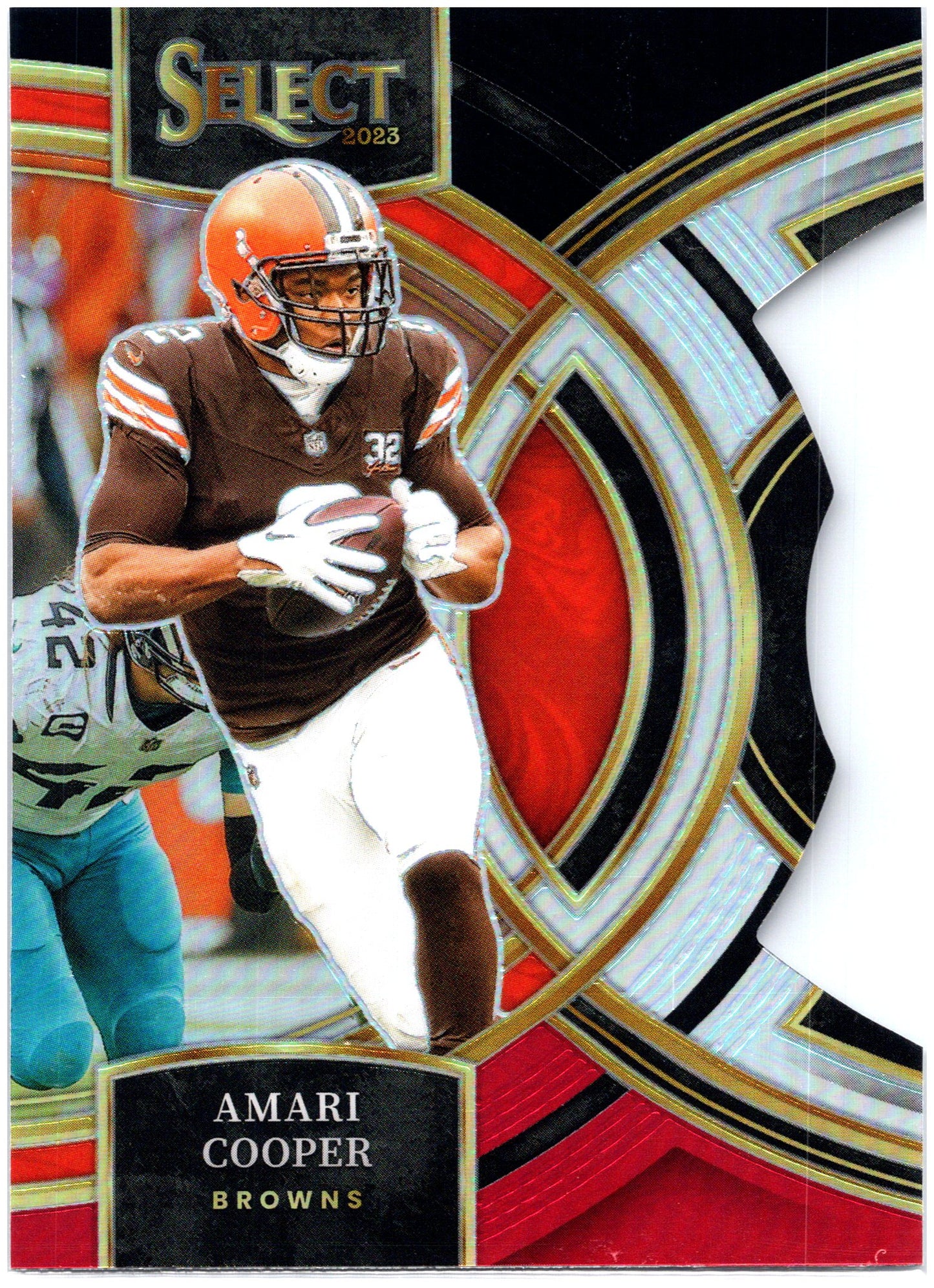 2023 Panini Select #147 Amari Cooper Black and Red Prizms Die Cuts