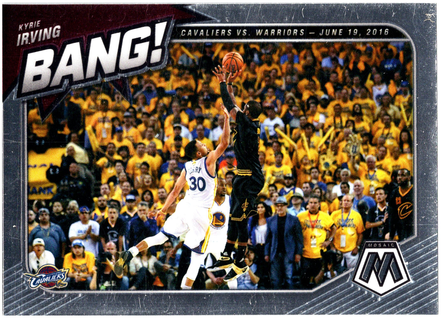 2020-21 Panini Mosaic #9 Kyrie Irving Bang!