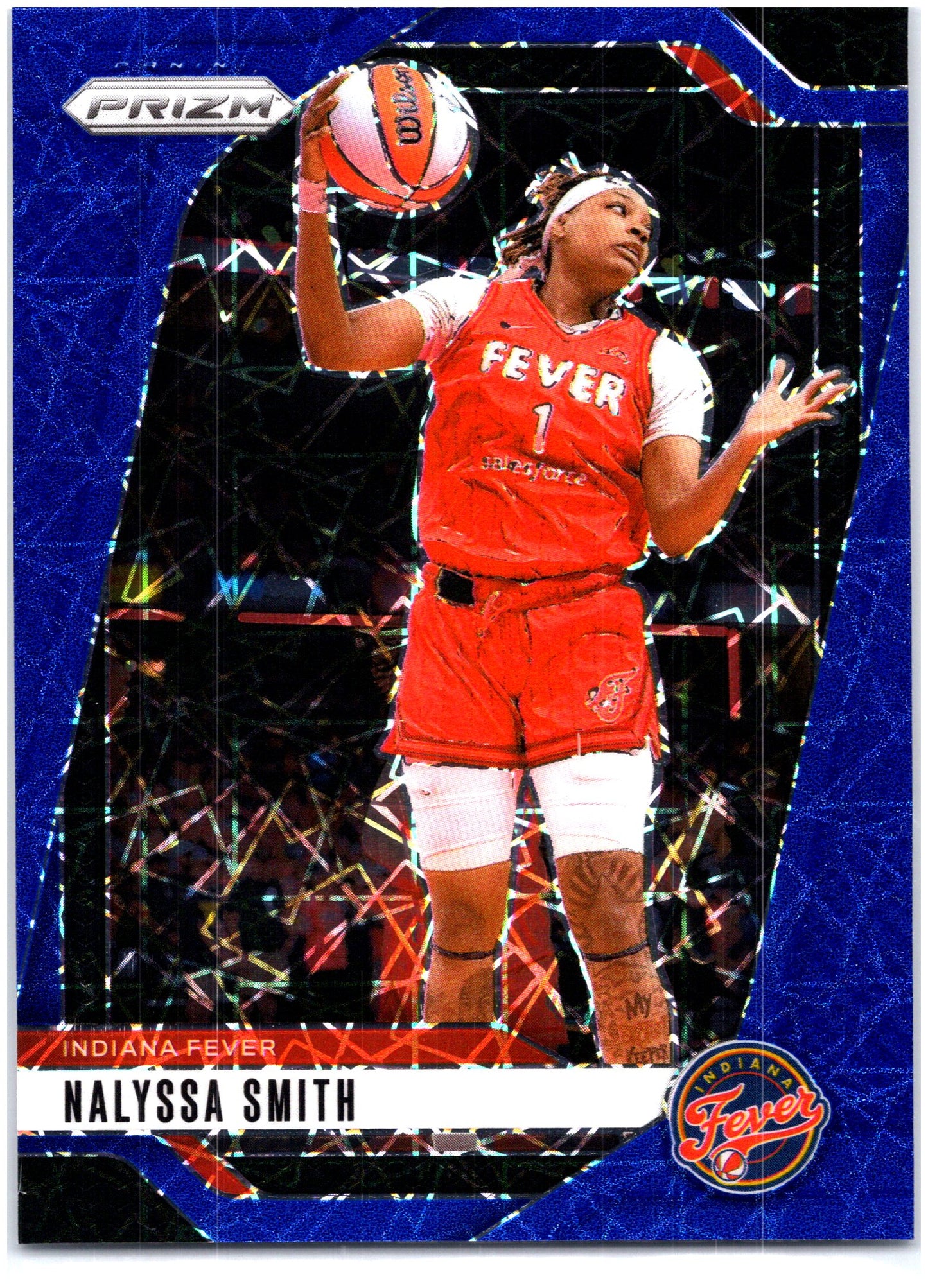 2024 Panini Prizm WNBA #137 NaLyssa Smith Blue Velocity Prizms