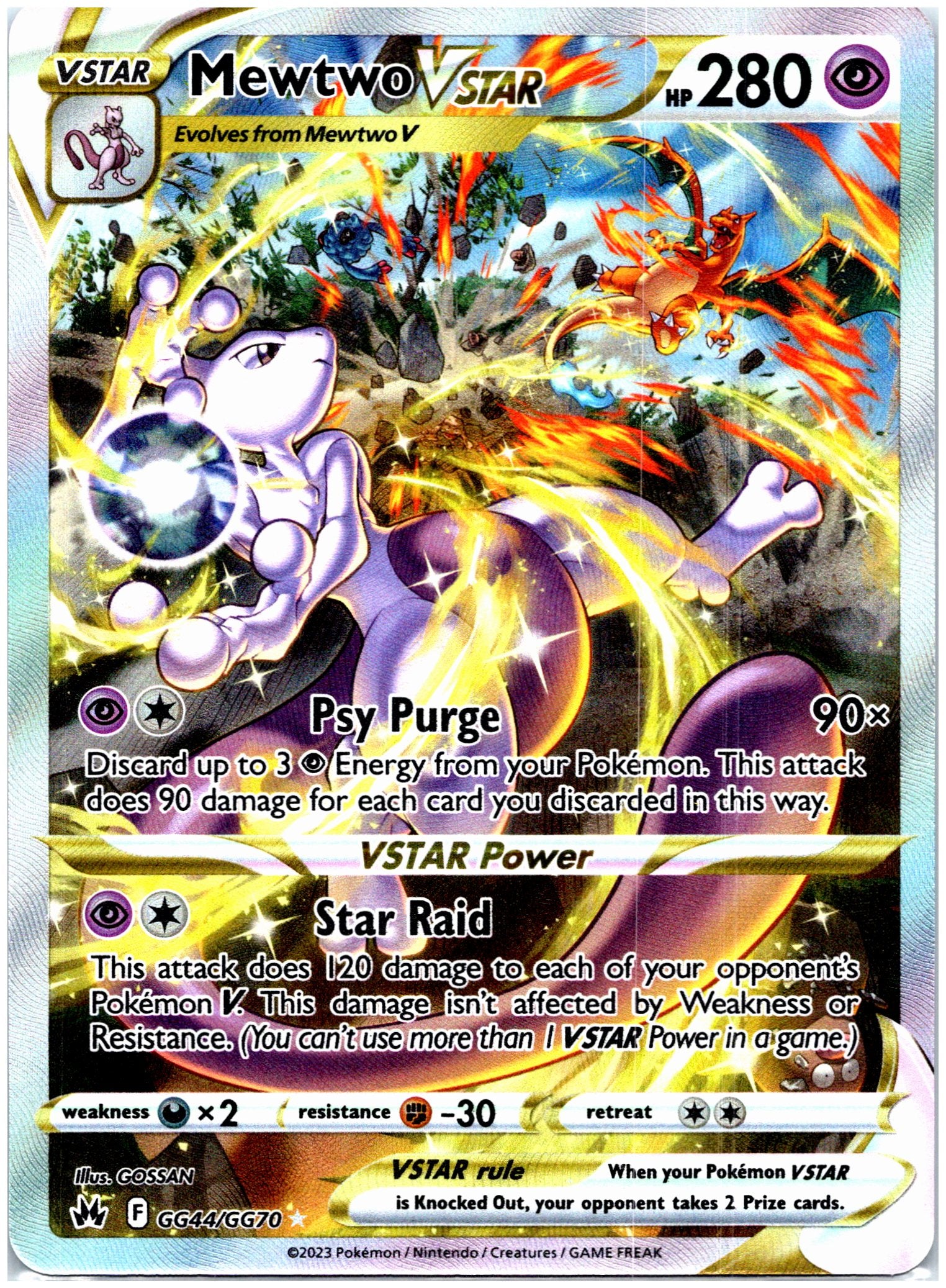 Crown Zenith: Galarian Gallery #GG44/GG70 Mewtwo VSTAR