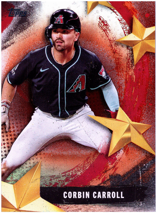 2025 Topps #SMLB-15 Corbin Carroll Stars of MLB Orange Foilboard #/25