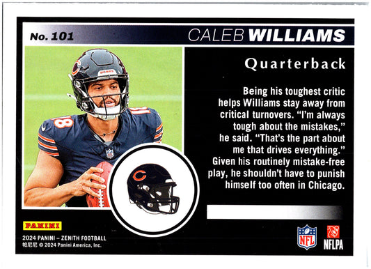 2024 Panini Zenith #101 Caleb Williams