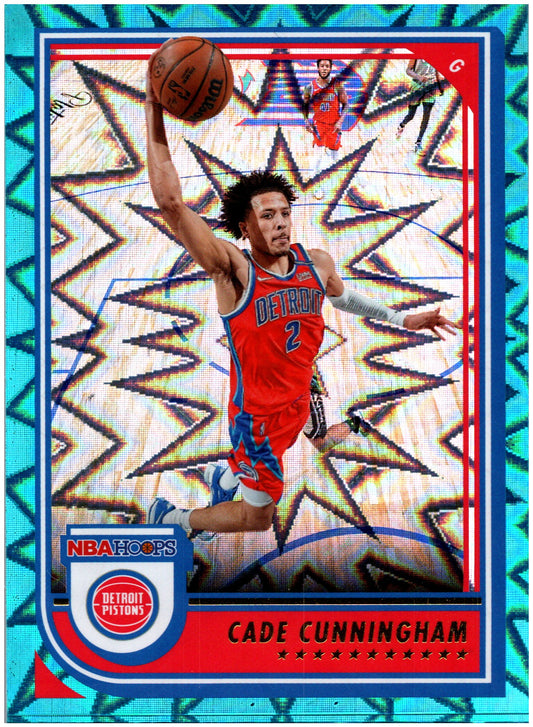 2022-23 Hoops #59 Cade Cunningham Teal Explosion