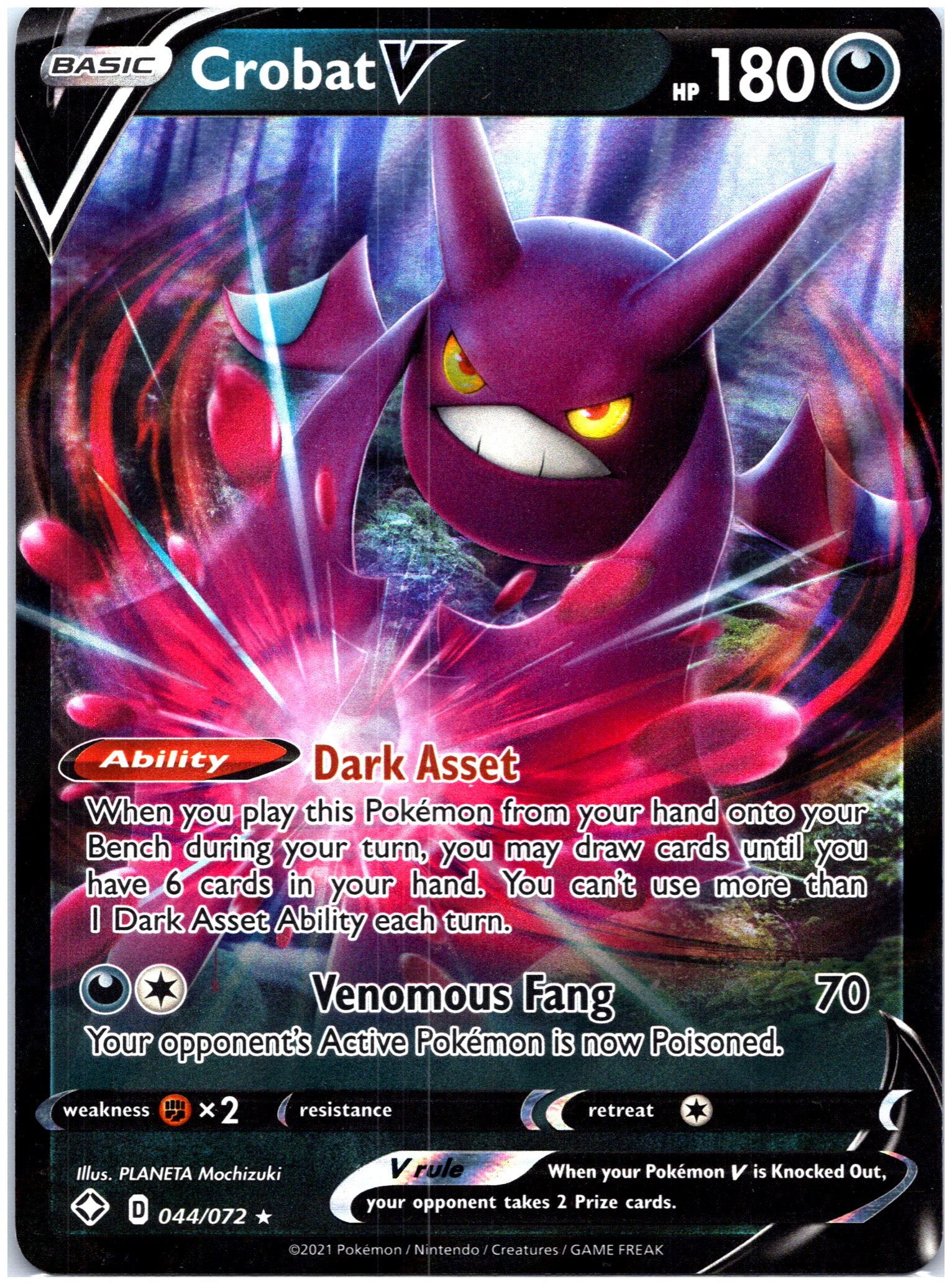 SWSH03: Darkness Ablaze #104/189 Crobat V