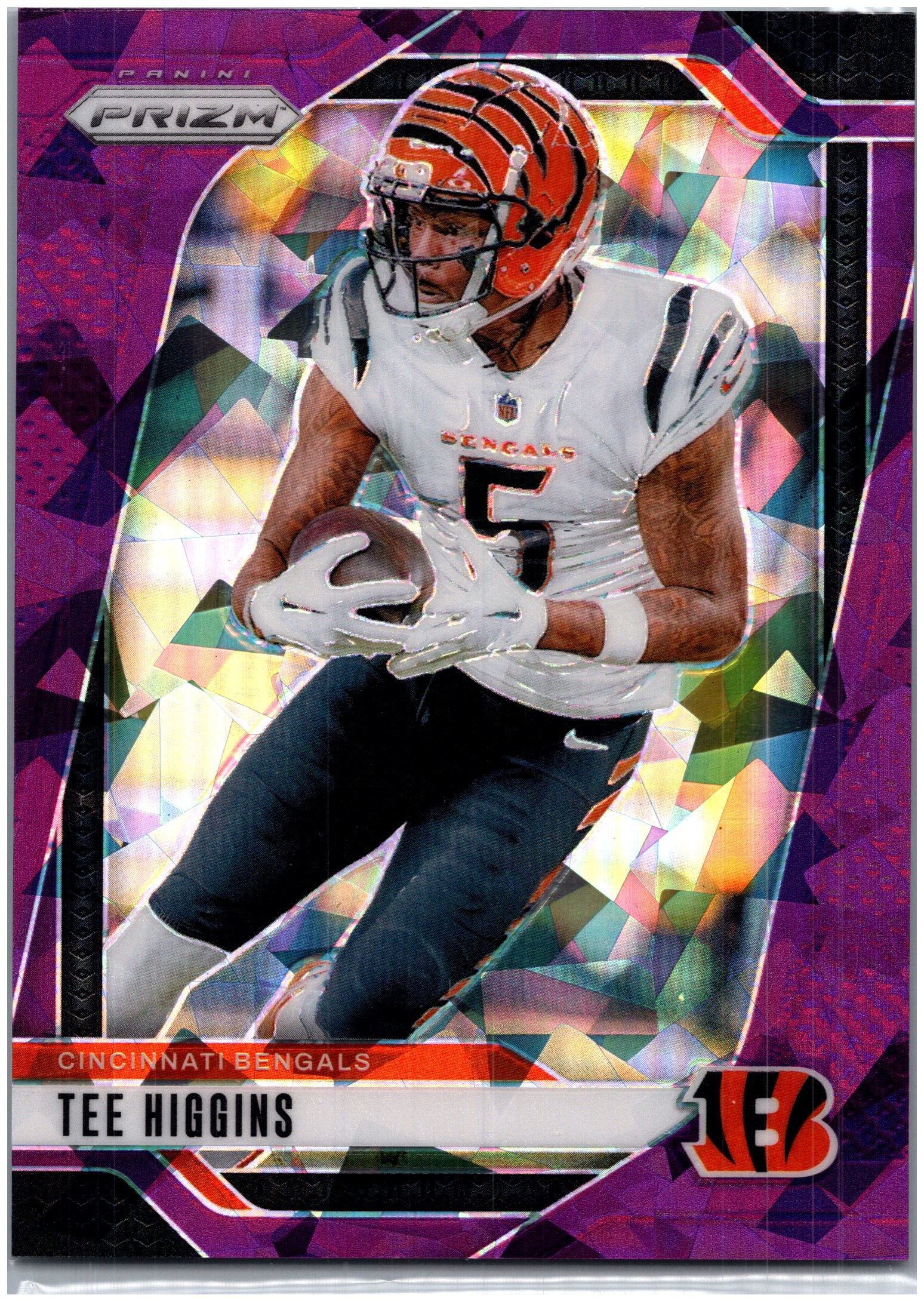 2024 Panini Prizm #58 Tee Higgins Purple Ice #/225