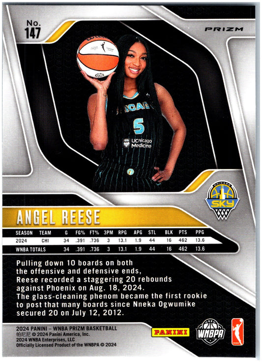 2024 Panini Prizm WNBA #10 Angel Reese Ice Prizms