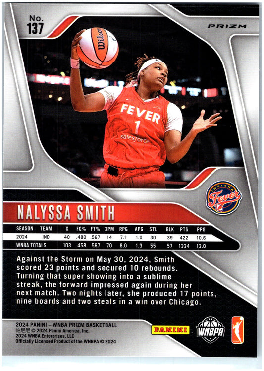 2024 Panini Prizm WNBA #137 NaLyssa Smith Blue Velocity Prizms