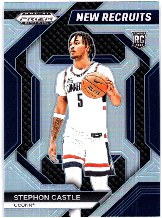 2024 Panini Prizm Draft Picks #6 Stephon Castle New Recruits Prizms Silver