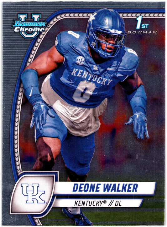 2024 Bowman University Chrome #57 Deone Walker