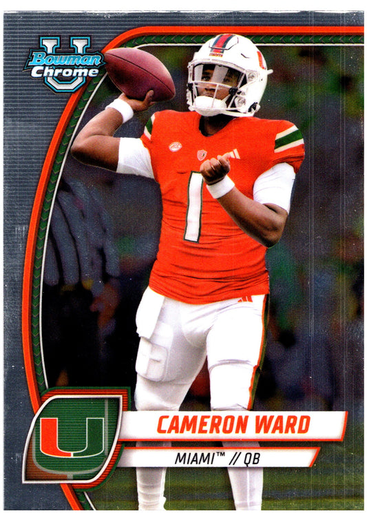 2024 Bowman University Chrome #38 Cameron Ward