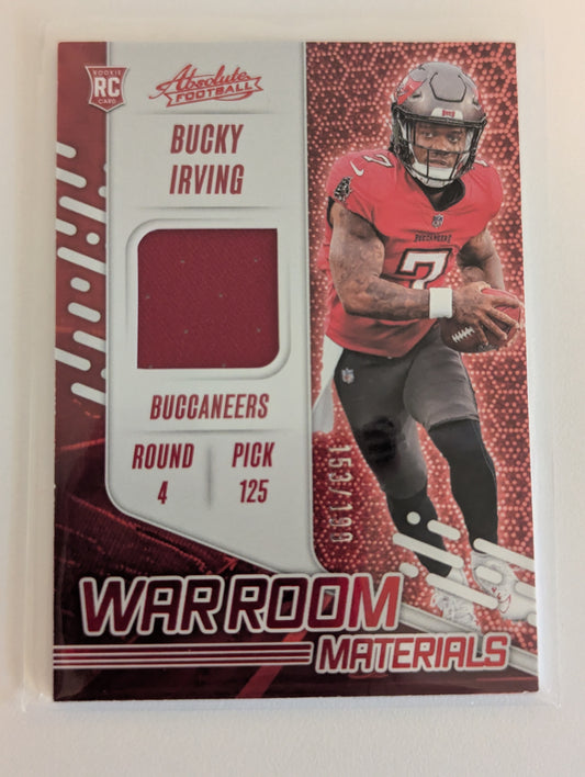 2024 Absolute Football Bucky Irving War Room Materials #WRM-BIG /199