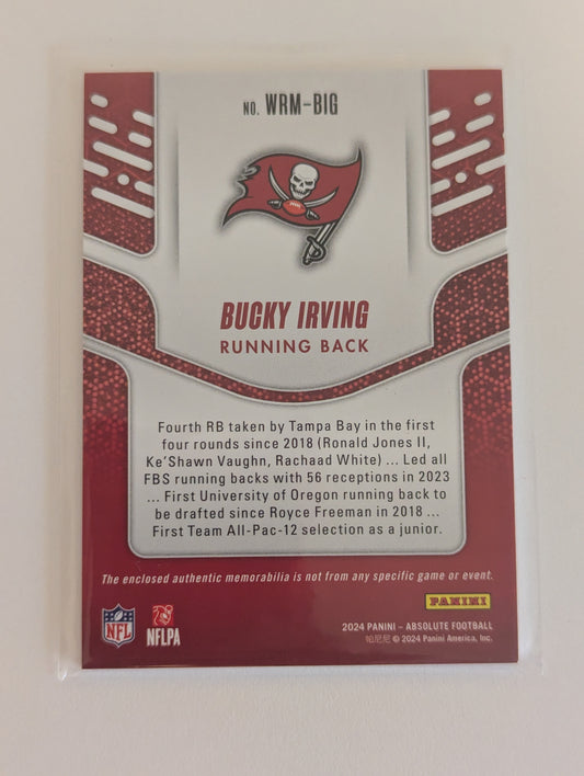 2024 Absolute Football Bucky Irving War Room Materials #WRM-BIG /199